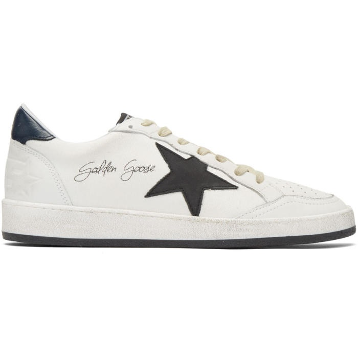 Photo: Golden Goose White Signature Ball Star Sneakers 