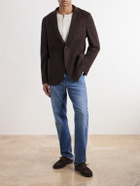 Slowear - Wool-Blend Woven Waffle Jersey Blazer - Brown