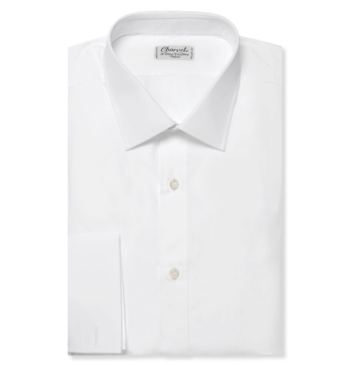 Photo: Charvet - White Double-Cuff Cotton Shirt - White