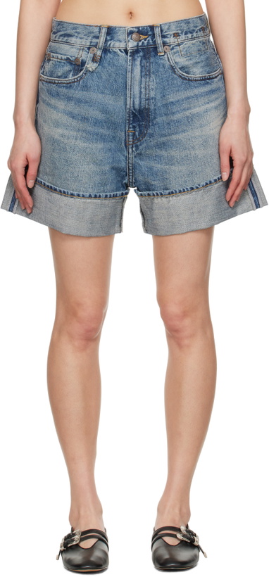 Photo: R13 Blue Nina Denim Shorts