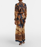 Zimmermann Aster printed silk palazzo pants