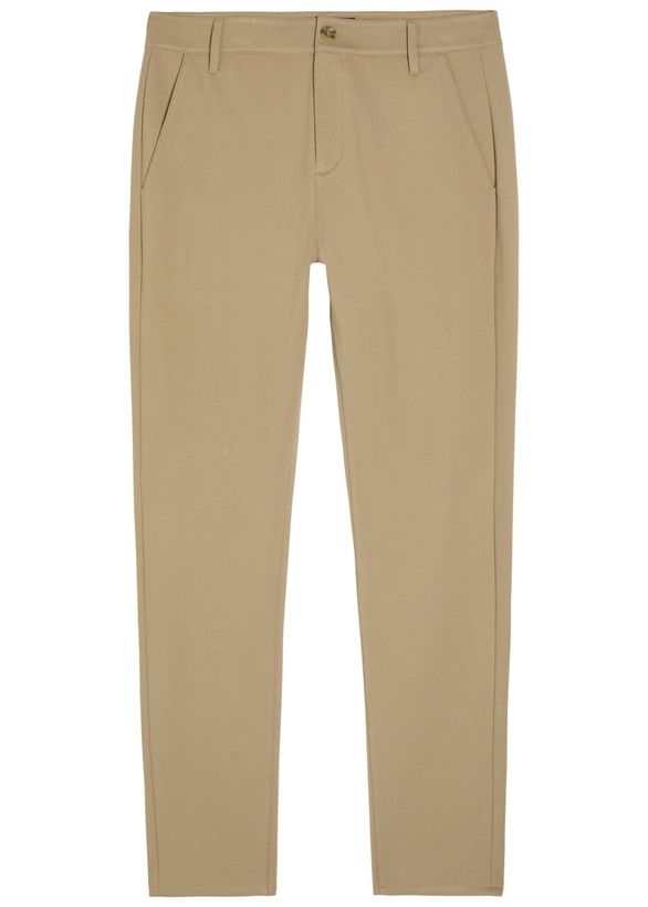 Photo: Paige Stafford Slim Tapered-leg Jersey Trousers Beige