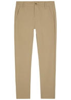 Paige Stafford Slim Tapered-leg Jersey Trousers Beige