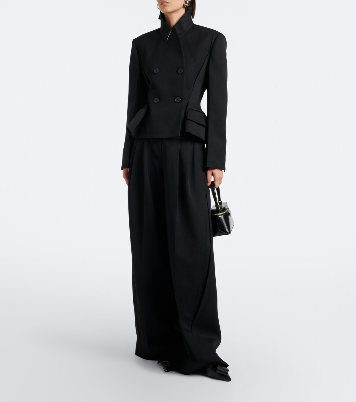 Givenchy Pinch peplum wool gabardine jacket