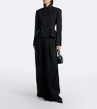 Givenchy Pinch peplum wool gabardine jacket