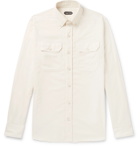 TOM FORD - Slim-Fit Button-Down Collar Cotton-Corduroy Shirt - Neutrals