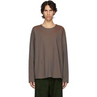 Lemaire Brown Poplin T-Shirt