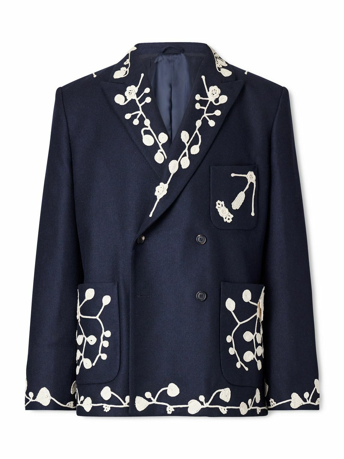 Bode Multicolor Animal Quilt Pullover Jacket Bode