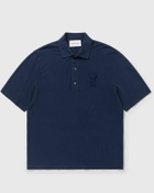 BOXY FIT POLO WITH AMI DE COEUR KNITTED PATCH