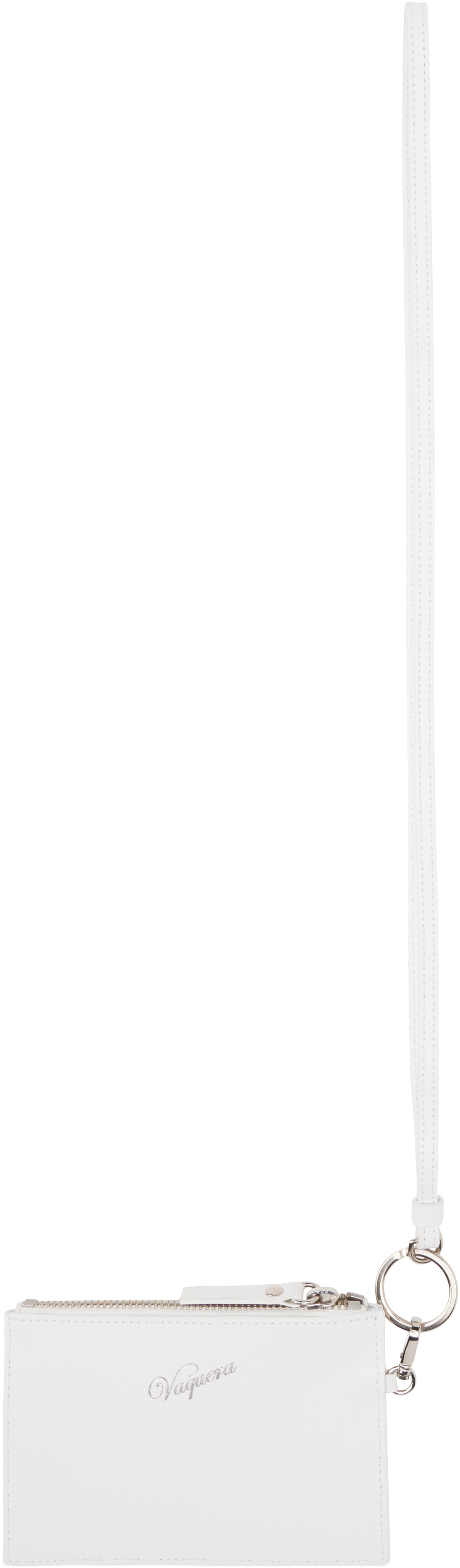 VAQUERA White Trompe L'Oeil Pouch