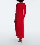 Fforme Kahlo draped jersey maxi dress