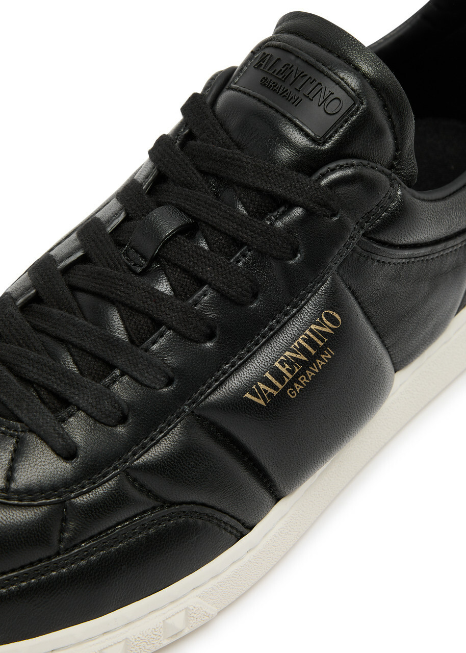 Valentino Upvillage Padded Leather Sneakers Black Valentino