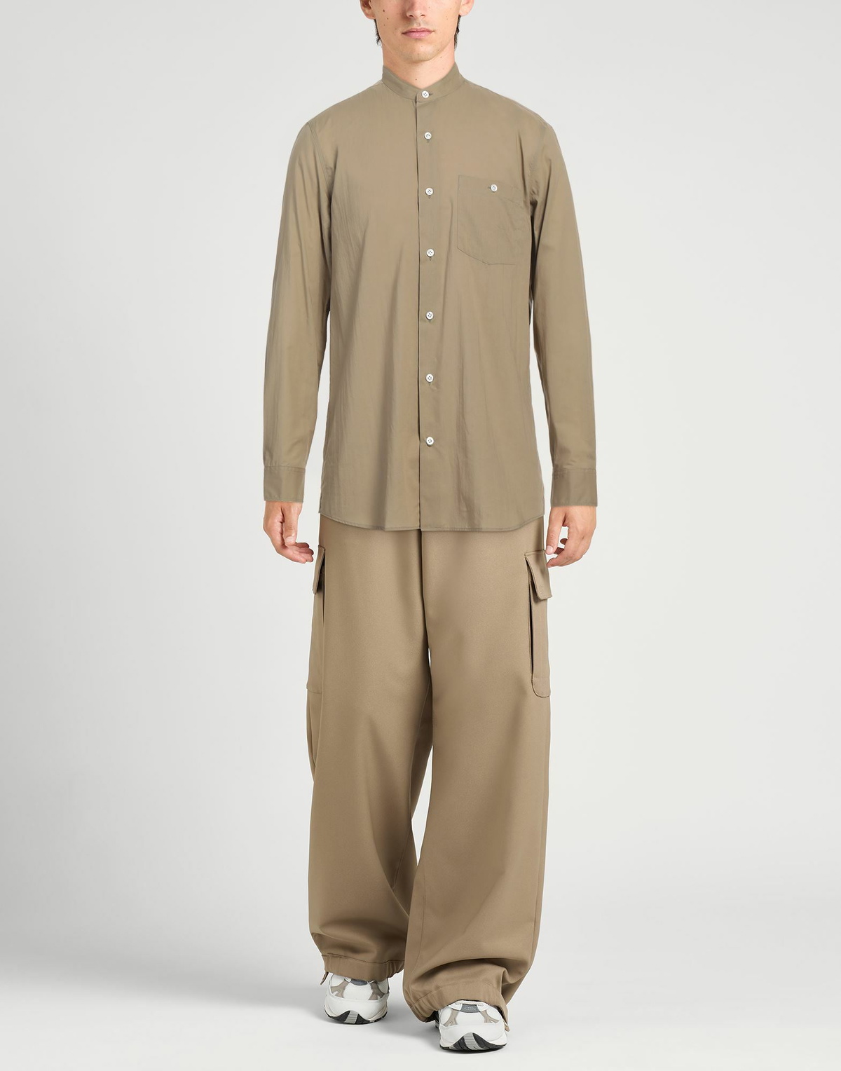 Caruso Mens Shirt in Sage green