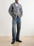 Junya Watanabe - Intarsia-Knit Wool-Blend Cardigan - Gray