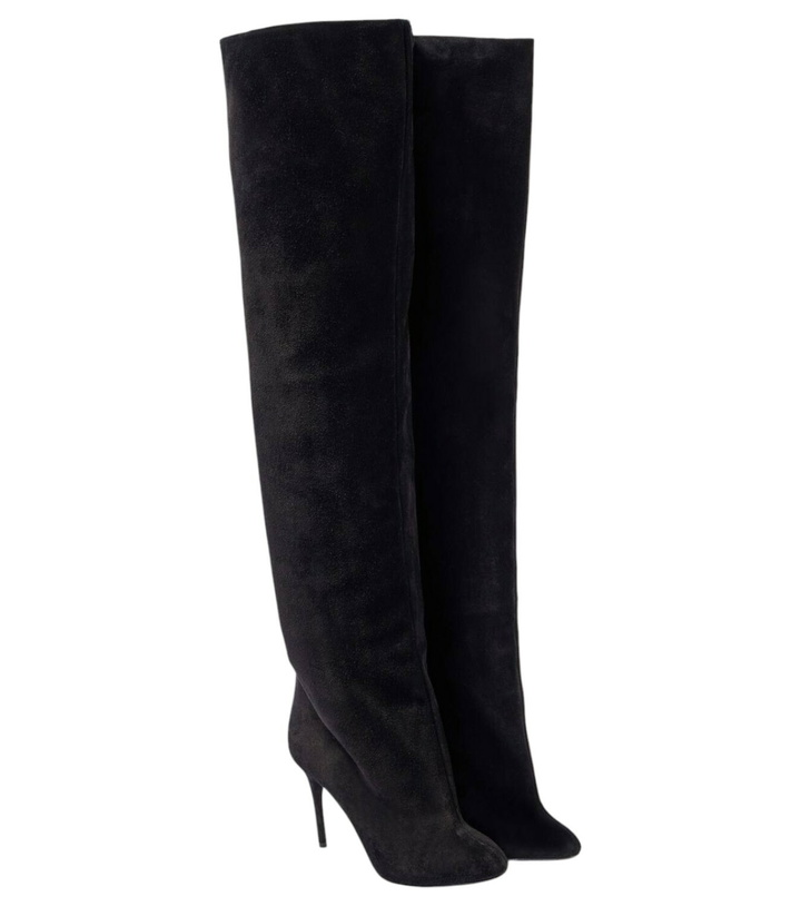 Photo: Alaïa Decollete Cuissardes suede knee-high boots