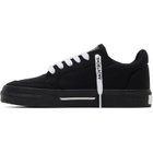 Off-White Black Vulcanized Low Canvas Sneakers