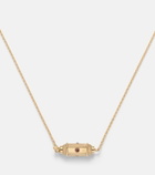 Marie Lichtenberg Coco Micro 18kt gold locket necklace with rubies