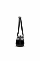 Diesel 1DR Dome - Elongated bowling bag in leather - Shoulder Bags Womens in Black