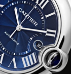 Cartier - Ballon Bleu De Cartier Automatic 42mm Steel and Alligator Watch - Men - Blue