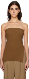 DRAE SSENSE Exclusive Brown Tube Top