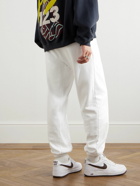 RRR123 - Tapered Logo-Print Cotton-Jersey Sweatpants - White