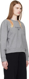 MM6 Maison Margiela Gray Unbrushed Cotton Sweatshirt