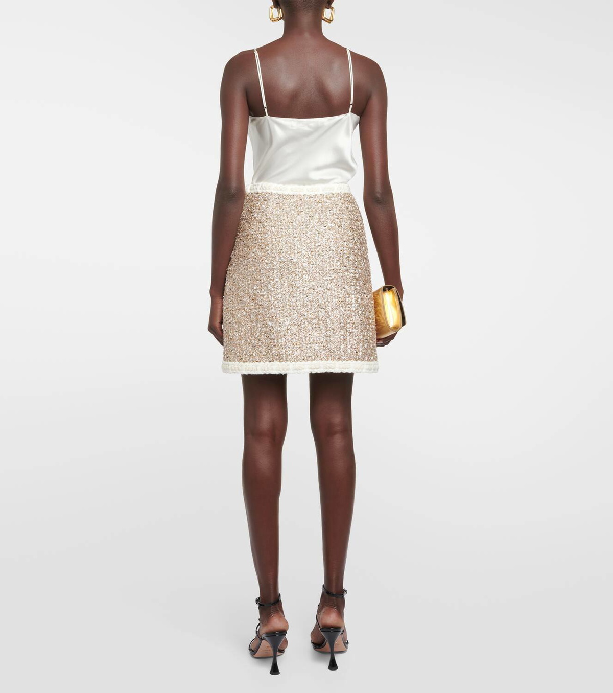 Giambattista Valli High-rise Lurex® tweed miniskirt