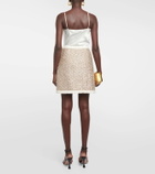 Giambattista Valli High-rise Lurex® tweed miniskirt