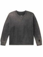 Visvim - Jumbo Distressed Garment-Dyed Cotton-Jersey Sweatshirt - Black
