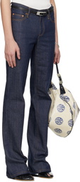 Tory Burch Navy Skinny Leg Jeans