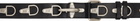 Thug Club Black Full Metal Leather Belt