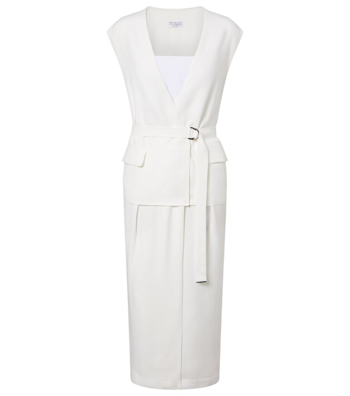 Photo: Brunello Cucinelli Belted wrap dress