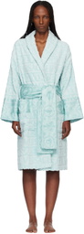 Versace Blue 'I Heart Baroque' Bathrobe
