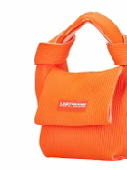 LASTFRAME Two-tone Rib Knit Obi Top Handle Bag