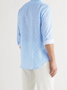 Emma Willis - Printed Linen Shirt - Blue