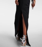 Roland Mouret Embellished wool and silk gown