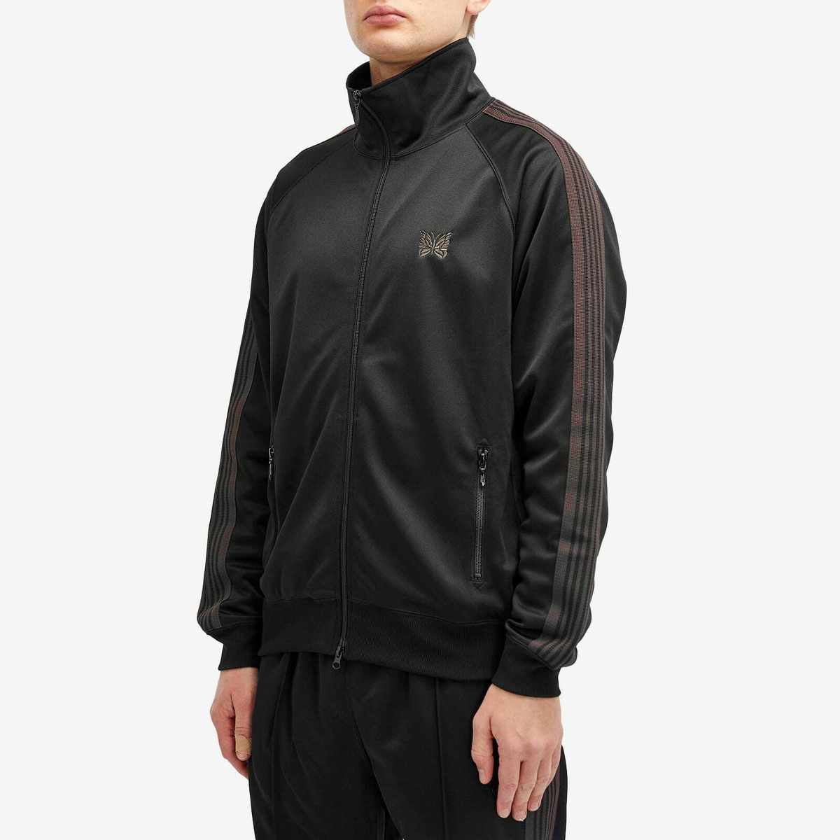 Needles Poly Smooth Track Jacket in Black Needles