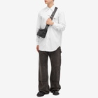 Alexander McQueen Men's T Chain Collar Shirt in Optical White