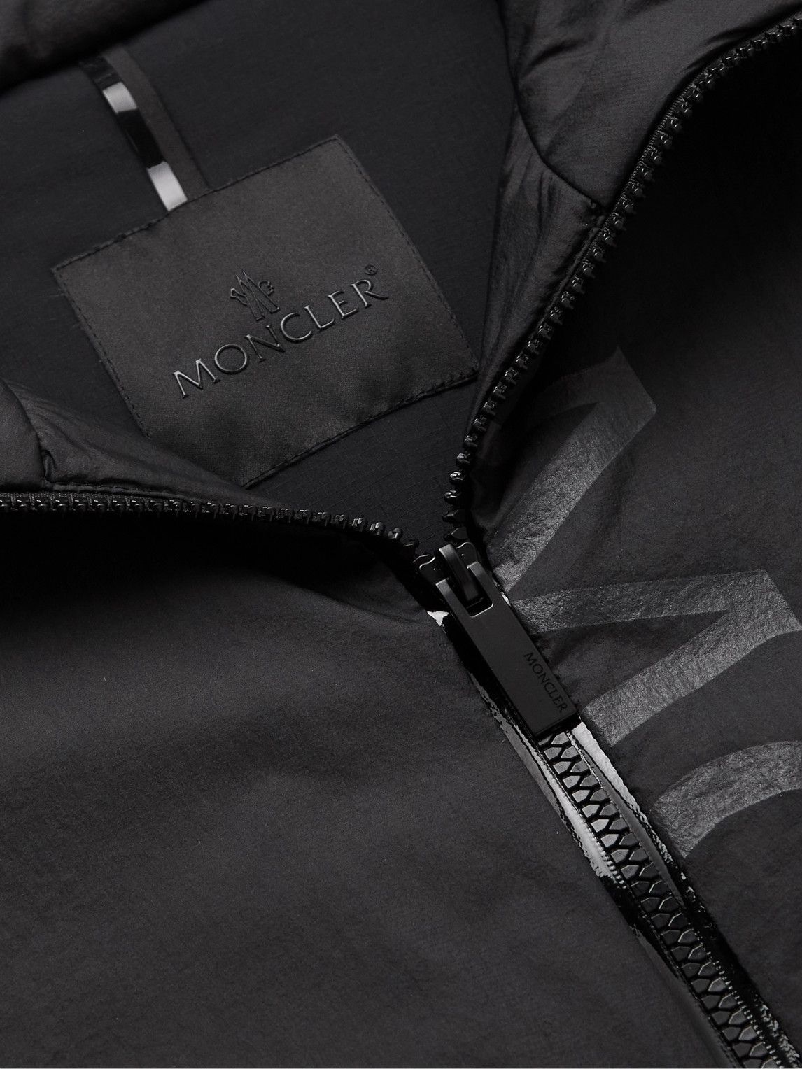 Moncler - Ichiro Logo-Print Padded Nylon-Ripstop Hooded