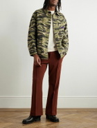 Needles - Straight-Leg Logo-Embroidered Jersey Track Pants - Brown