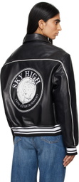Sky High Farm Workwear Black 'Sky High Entertainment' Leather Jacket
