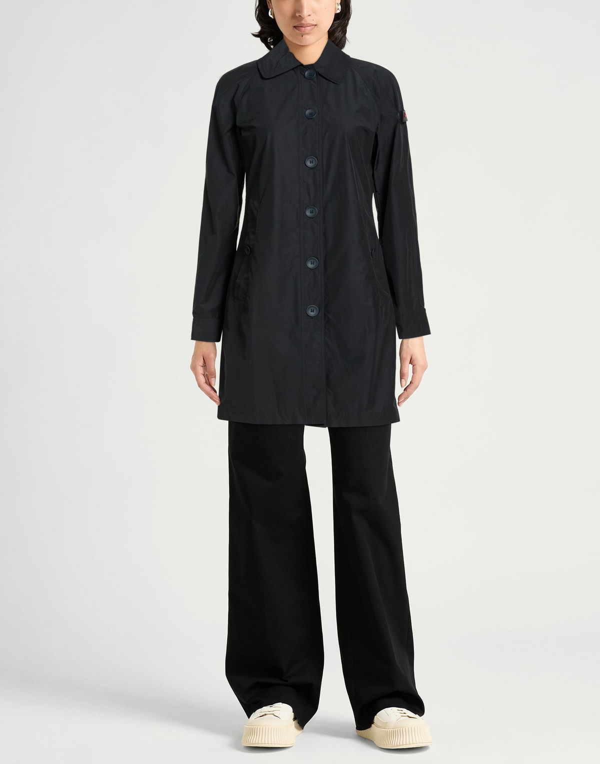 Peuterey Womens Overcoat & Trench Coat in Midnight blue