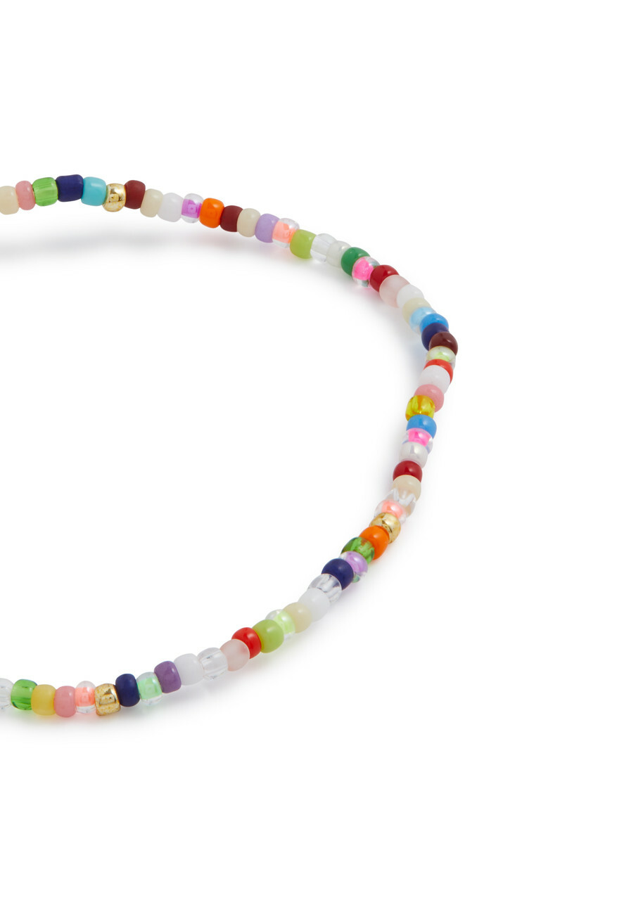Anni LU Fiesta Shell 18kt Gold-plated Beaded Bracelet - Multicoloured 1 - One Size