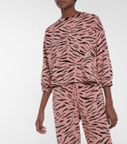 Velvet - Hilda zebra-print cotton sweatshirt