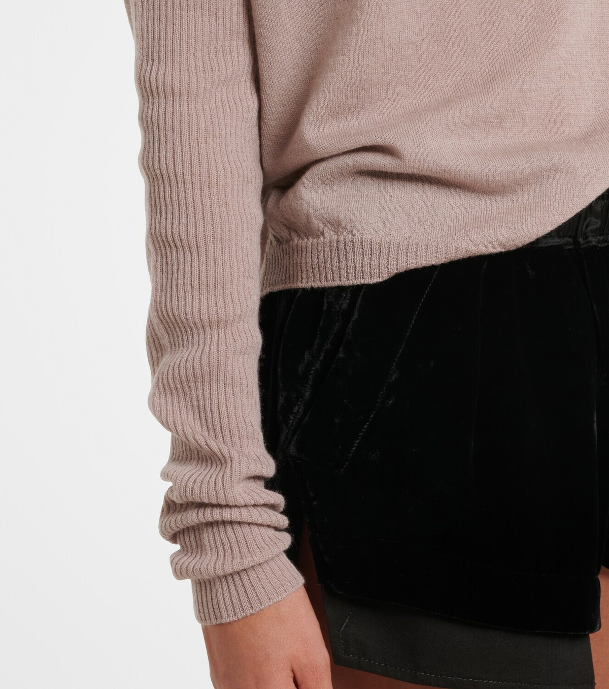 Rick Owens LS Crater virgin wool sweater