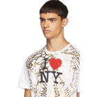 Versace White I Love NY Medusa T-Shirt