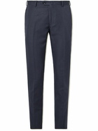 Loro Piana - Straight-Leg Cotton and Linen-Blend Trousers - Blue