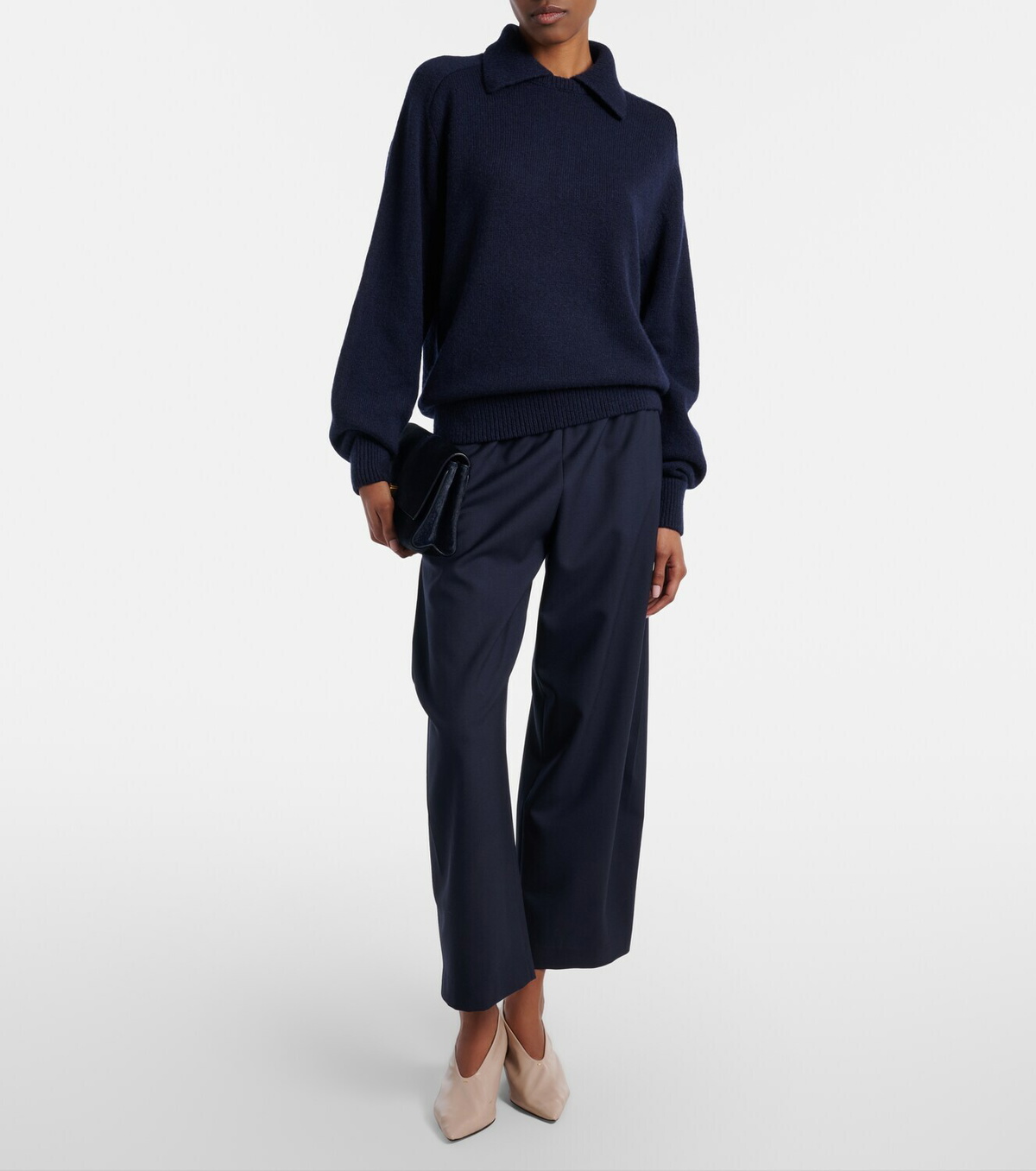 Khaite Roma virgin wool wide-leg pants