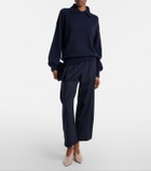 Khaite Roma virgin wool wide-leg pants