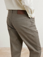 Dunhill - Tapered Cotton-Blend Twill Trousers - Green